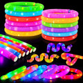 Light up LED Expandable Connecting Tubes- Sensory toy - Redemption- Party Favors- .62 each - pack of 100 - $62